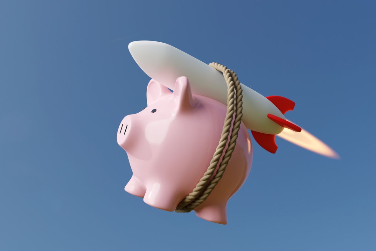 Young investors gambling on a flying pig