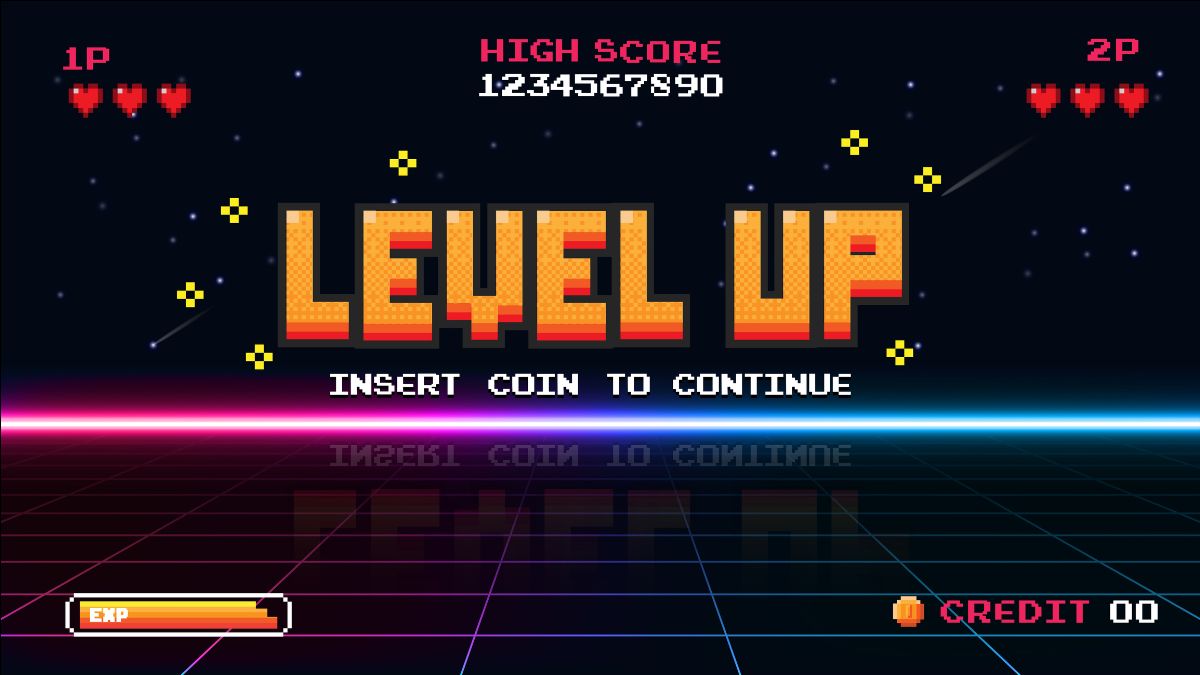 Level Up Video Game Image - Silverlight