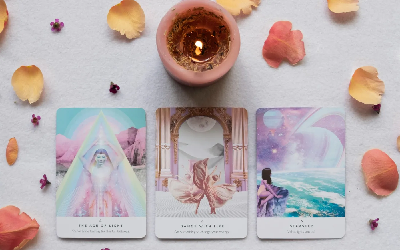 white and purple card on white surface by Viva Luna Studios courtesy of Unsplash.